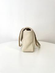 YSL LARGE CALYPSO SHOULDER BAG RETRO WHITE 28 X 22 X 12 CM - 5