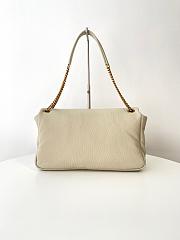 YSL LARGE CALYPSO SHOULDER BAG RETRO WHITE 28 X 22 X 12 CM - 4