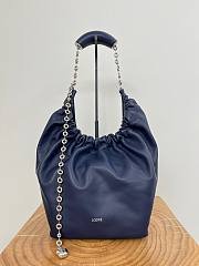 Loewe Medium Squeeze Bag Dark Blue 34x33x13.5cm - 1