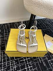 Fendi Gianvito rossiElle White Slippers - 1