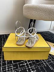 Fendi Gianvito rossiElle White Slippers - 3