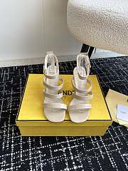 Fendi 24ss Fendi series double FF round toe flat sandals  - 1