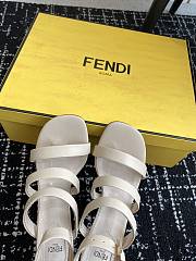 Fendi 24ss Fendi series double FF round toe flat sandals  - 2