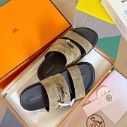 Hermes Jackson series Kelly buckle thong shoes  - 3