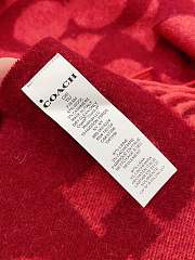  Coach Shawl Red Scarf - 3