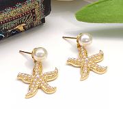 New Starfish Pearl Earrings  - 1