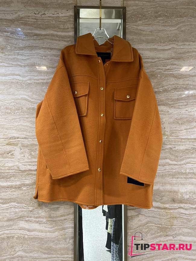 LV New Double-faced Coat Orange  - 1