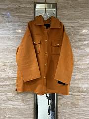 LV New Double-faced Coat Orange  - 1