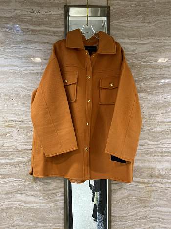 LV New Double-faced Coat Orange 