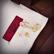 Valentino Gold Stud Earrings   - 2