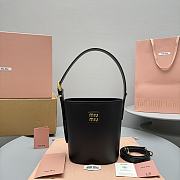 Miumiu Retro Bucket Bag Black 16X10X20CM  - 1