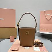 Miumiu Retro Bucket Bag Brown 16X10X20CM - 1