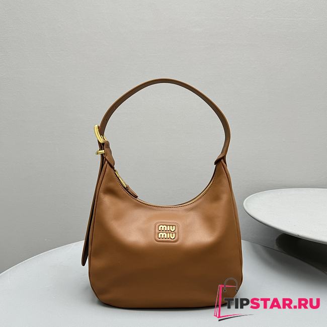 Miumiu Armpit Bag Brown 27x8x20cm - 1