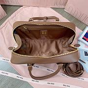 MiuMiu Arcadie Leather Bag Brown 27X12X9Cm - 4