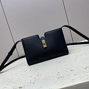 Celine New Mini16 Small Shoulder Bag Black 18x12x3.5cm - 1