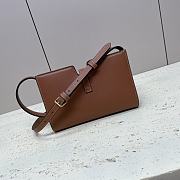 Celine New Mini16 Small Shoulder Bag Brown 18x12x3.5cm - 5