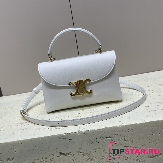 Celine Teen Nino handbags White Grey 20.5x13x8cm - 1