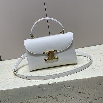 Celine Teen Nino handbags White Grey 20.5x13x8cm