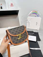 Celine's New Besace Old Flower Saddle Bag 18X16X8CM - 1