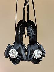 Dolce & Gabbana's Beautiful Hand-sewn Diamonds Black Silk - 6