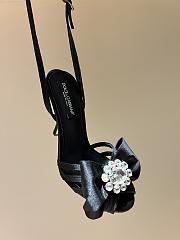 Dolce & Gabbana's Beautiful Hand-sewn Diamonds Black Silk - 4