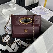 CHANEL 24B Burgundy Handbags 24 × 34 × 8 cm - 1