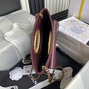 CHANEL 24B Burgundy Handbags 24 × 34 × 8 cm - 5