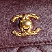 CHANEL 24B Burgundy Handbags 24 × 34 × 8 cm - 3