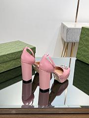 Gucci Queen Margeret Pink Metal Leather - 3