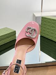 Gucci Queen Margeret Pink Metal Leather - 2