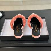 Chanel 24B New Furry Flippers Pink Velvet and Fur - 6