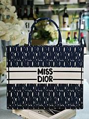 Dior Book Tote Dark Blue 42 x 35 x 18 cm - 1