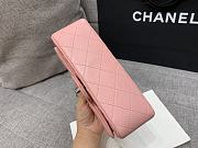 Chanel Pink Classic Lambskin Leather Single Flap Bag 20x10X6cm - 4