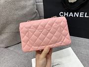 Chanel Pink Classic Lambskin Leather Single Flap Bag 20x10X6cm - 5