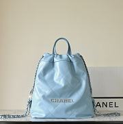 Chanel Calf Light Blue Small 34X29X10.5cm - 1