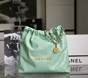 Chanel Calf Light Green Medium 42x39x8cm 