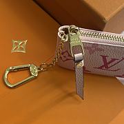 LV Damier Small Leather Pink Wallet 12X7CM - 5