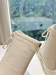 G203 Dior 2024 Super Slim Boots White Beige  - 6