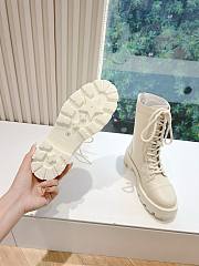 G203 Dior 2024 Super Slim Boots White Beige  - 4