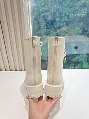 G203 Dior 2024 Super Slim Boots White Beige  - 3