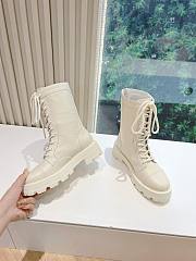 G203 Dior 2024 Super Slim Boots White Beige  - 2