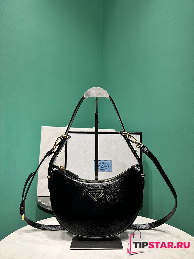 Prada Moon Handbag Black 22.5x18.5x6.5cm  - 1