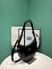 Prada Moon Handbag Black 22.5x18.5x6.5cm  - 6