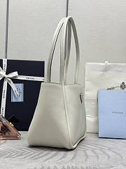 Prada Hand-held Shopping Bag White 25x18.5x12.5cm - 6