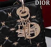 Lady Dior Dragonfly Studs Black 20X16X8cm - 2