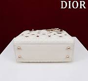 Lady Dior Dragonfly Studs White 20X16X8cm - 6