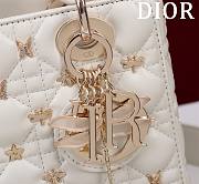 Lady Dior Dragonfly Studs White 20X16X8cm - 3