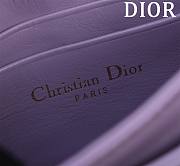 Lady Dior Pearl Clutch Crossbody Bag Patent Leather Purple 21x11.5x4.5cm  - 3