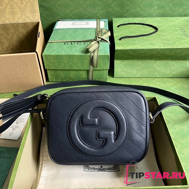 Gucci Blondie Series Small Shoulder Bag Dark Blue 21X15.5X5CM - 1