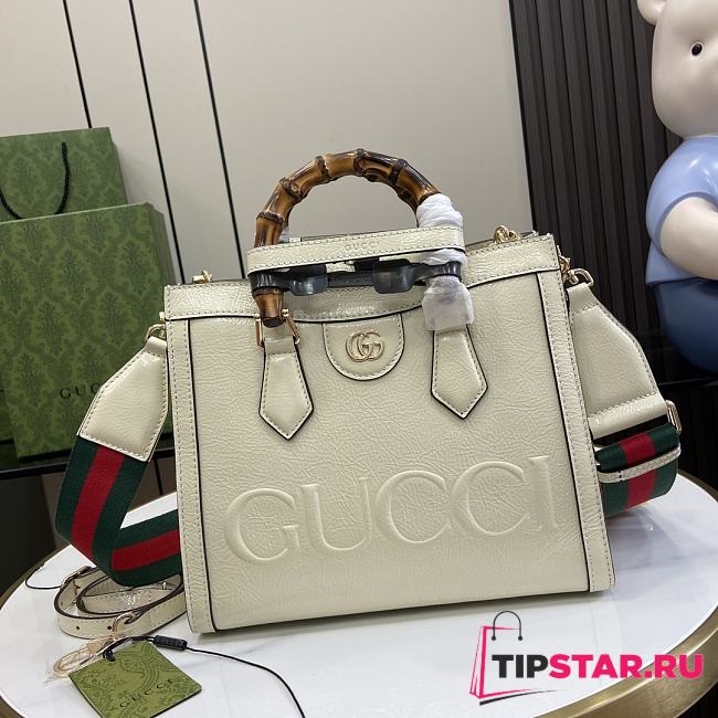 Gucci Diana Small Tote Bag White 27x24x11cm - 1